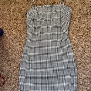 Plaid Spaghetti Strap Dress